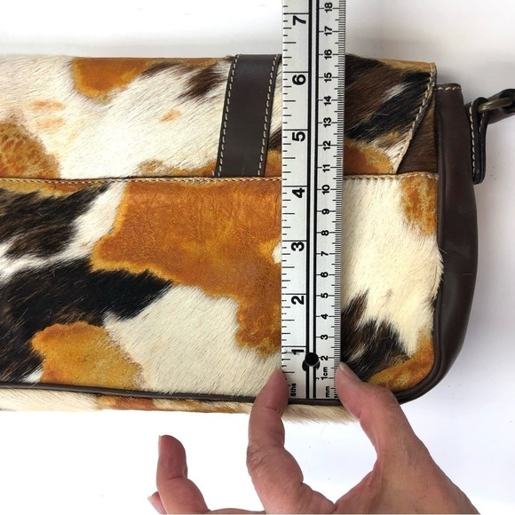Fb cowhide brown print western bohemian handbag purse - Picture 12 of 13